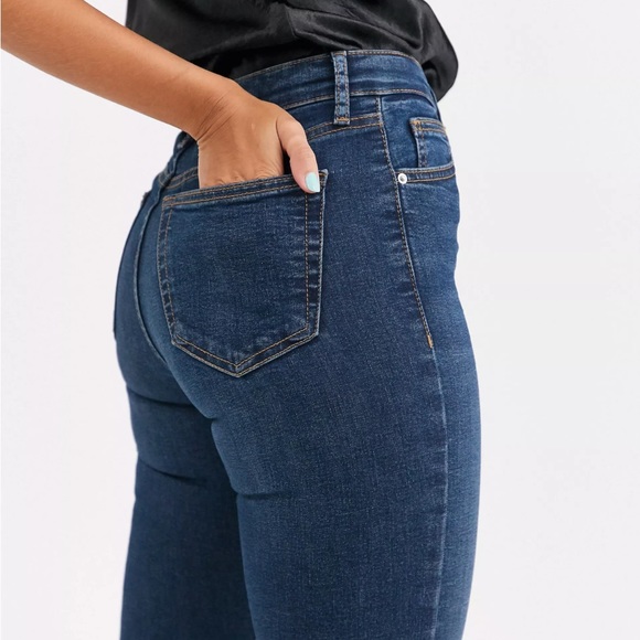 COPY - TOPSHOP Jamie Skinny Jeans in Indigo, Size W30/L30 - Picture 2 of 7